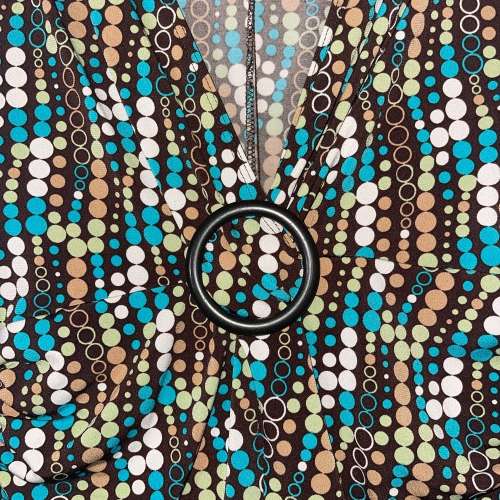 Stylish Multicolor Patterned Dress - image 2